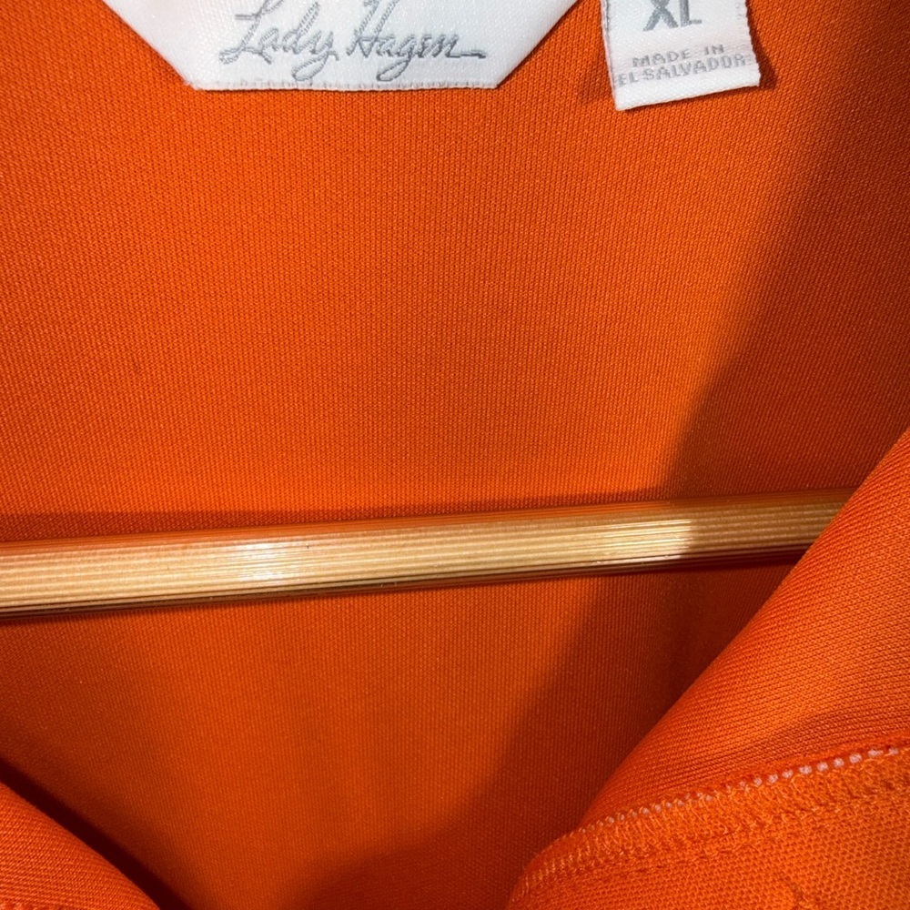 EUC Lady Hagen Vibrant Orange Golf Shirt - Picture 2 of 3